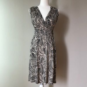 Loft zebra print summer dress